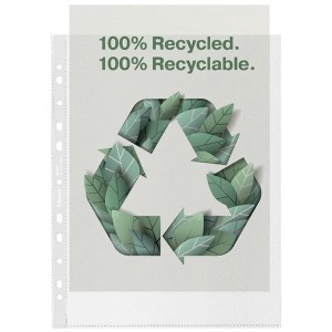 Koszulka zawieszkowa MAXI w pudełku A4 70mic groszkowa ESSELTE 100% RECYCLED PREMIUM 50szt. /627502/