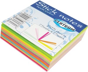 NOTES SAMOPRZYLEPNY 75x75mm 225 KARTEK MIX KOLORÓW