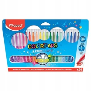 Flamastry ColorPeps long life 24 szt pud. z zaw.