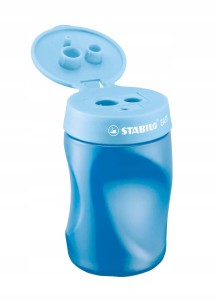 TEMPERÓWKA STABILO EASY BOX 3 OTWORY DLA LEWORĘCZNYCH NIEBIESKA