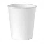 Kubki papierowe 250ml średnica 80mm białe 100szt. /46364/