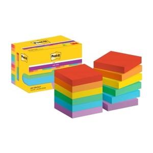 NOTES SAMOPRZYLEPNY 47,6x47,6mm 12x90 KARTEK PALETA PLAYFUL 3M SUPER STICKY