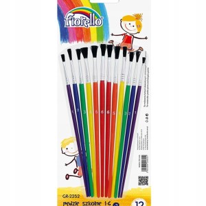 PĘDZEL SZKOLNY 1-6 FIORELLO GRAND ZESTAW 12szt.