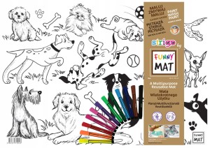 PODKŁAD NA BIURKO 48x33mm STRIGO FUNNY MAT TRANSPARENTNY MOTYLKI