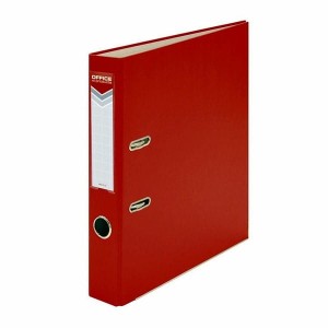 Segregator OFFICE PRODUCTS A4/55 z szyną OFFICER czerwony /21011121-04/