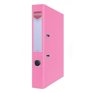 Segregator OFFICE PRODUCTS A4/55 z szyną OFFICER różowy /21011121-13/