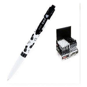 Długopis automatyczny FANDY 199398 koty 0,5mm wkład niebieski 1szt.  /160-2253/