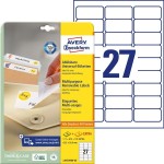 Etykiety uniwersalne Avery Zweckform usuwalne 63,5 x 29,6 mm, 810 etykiet 25 Etykiet + 5 Etkiet EXTRA /L4737REV-25/