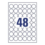 Etykiety Heavy Duty Avery Zweckform; A4, 20 ark./op., O30mm, białe, poliestrowe -USUWALNE /L4716REV-20/