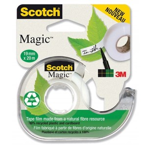 Taśma klejąca 19/20 SCOTCH MAGIC matowa ekologiczna z podajnikiem 1szt. /3M-70005280956/