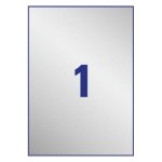 Etykiety poliestrowe 210x297 znamionowe AVERY ZWECKFORM trwałe srebrne 8 arkuszy 8 etykiet /L6013-8/