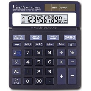 Kalkulator 10 pozycyjny VECTOR CD-1181 II /K-VCD1181II/