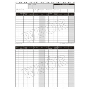 Druk "Kartoteka Magazynowa" A5 2051 100szt TYPOGRAF