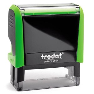 Pieczątka automat TRODAT 4914 zielona - poduszka czarna 64x26mm /TRE-4914ZIWCA/