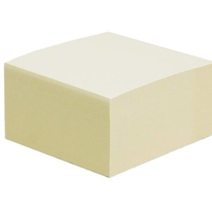 Notes samoprzylepny 75x75mm (76x76mm) 400 kartek pastelowy żółty TRES 1szt. /KOSZ7575/