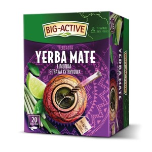 Herbata ekspresowa YERBA MATE BIG-ACTIVE limonka i trawa cytrynowa 20szt.