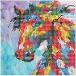 Mozaika diamentowa 5D KIT 30x30cm CENTRUM koń 89627 /0452-6302-91/