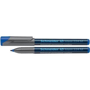 Foliopis permanentny SCHNEIDER Maxx 224, M, 1,0 mm, niebieski /SR1203/