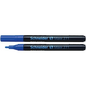 Marker olejowy SCHNEIDER MAXX 271, okrągły, 1-2 mm, niebieski /SR127103/	