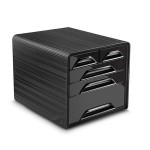 Zestaw 5 szufladek CEP Smoove czarny /C7213-05/