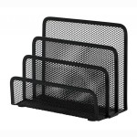 Sorter do korespondencji Q-CONNECT Office Set metalowy 3 przegrody czarny /KF00876/