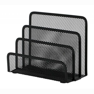 Sorter do korespondencji Q-CONNECT Office Set metalowy 3 przegrody czarny /KF00876/