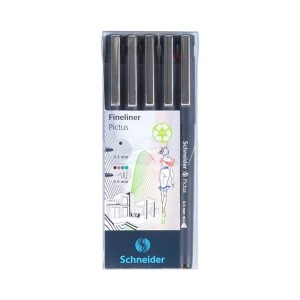Cienkopis kreślarski 0,2/0,5mm SCHNEIDER PICTUS mix kolorów zestaw 5szt. /SR197595/