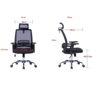 Fotel OFFICE PRODUCTS MYKONOS czarny 1szt. /23023431-05/