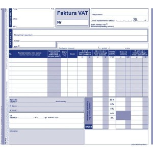 Druk "Faktura VAT Netto" 2/3 A4 wielokopia MICHALCZYK I PROKOP /100-2E/