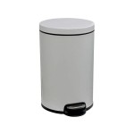Kosz na śmieci z pedałem 20l Silent Serene MERIDA metalowy biały