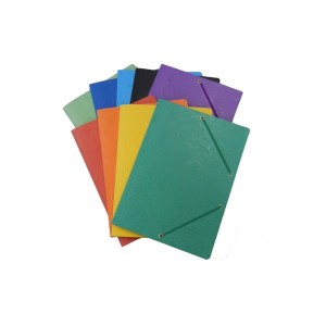 Teczka z gumką na rogach A4 preszpanowa 390g MARKA KBK czarna /8643YKBB-01/