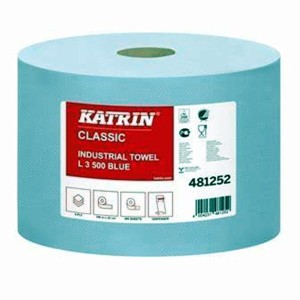 Czyściwo makulatura 3-warstwowe 3x20g 190m niebieskie KATRIN CLASSIC L 1szt. /481252/