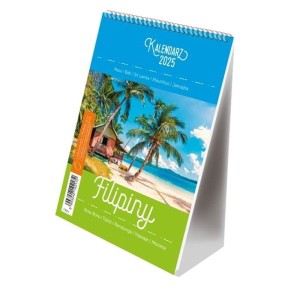 Kalendarz biurkowy stojący 117x165mm ze spiralką 2025 MICHALCZYK I PROKOP Filipiny 1szt. /T-103-2/