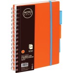 Kołozeszyt A5/100 kratka PP z przekładkami NOTEBOOK pomarańczowy /150-1410/