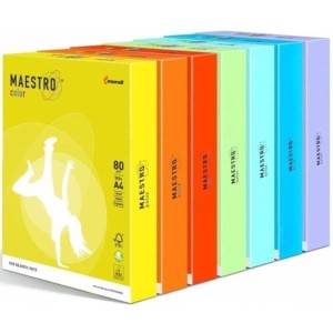 Papier ksero kolor A4/80  PASTEL IQ/MAESTRO wanilia 500szt. /BE66/