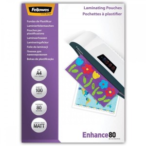Folia do laminowania A4 216x303mm 80mic FELLOWES matowa 100szt. /5452103/