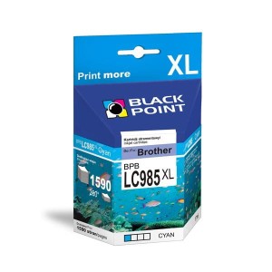 Tusz zamienny do BROTHER LC985C marki Black Point, cyan