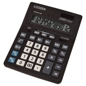 Kalkulator CITIZEN 12-cyfrowy, czarny, 1 szt. /CDB1201-BK/