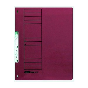 Skoroszyt kartonowy hakowy A4 ELBA pełny czerwony /100551889/