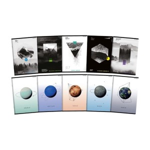 Zeszyt A5/60 linia z marginesem 70g posiada adresówkę okładka matowa TOP 2000 GEO/PLANET mix wzorów i kolorów 1szt. /400169438/