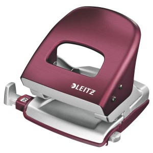 Dziurkacz duży metalowy LEITZ Style 30 kartek ciemnoczerwony /50060028/