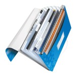 Teczka z 6 przegródkami PP LEITZ WOW niebieska /45890036/