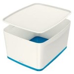 Pojemnik Duży LEITZ MyBOX z Pokrywką Biało-Niebieski /52161036/