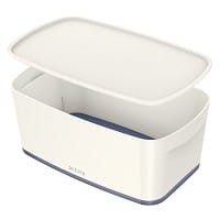 Pojemniki LEITZ MYBox z Pokrywką Biało-Szary /52291001/