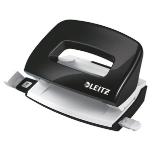 Dziurkacz do 10 kartek metalowy mini LEITZ WOW NEXXT SERIES 5060 metaliczny czarny /50601095/