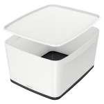 Pojemnik duży LEITZ MYBOX z pokrywką biało-czarny /52161095/