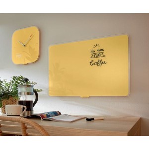 Tablica suchościeralna szklana magnetyczna 60x80cm LEITZ COSY żółta ciepła /70430019/