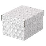 Pudełko ozdobne tektura z recyklingu ESSELTE 200x150x255mm białe 3szt. /628280/