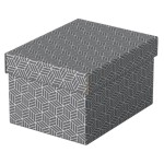 Pudełko ozdobne tektura z recyklingu ESSELTE 200x150x255mm szare 3szt /628281/
