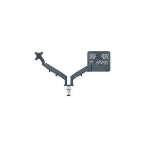 Ramię/uchwyt do monitora i laptopa podwójne LEITZ ERGO szare ciemne /65380089/